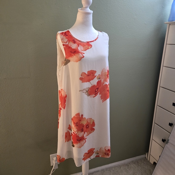 JH Collectibles Dresses & Skirts - 🩵 2/$10 or 3/$14 JH Collectibles White & Orange Floral Dress